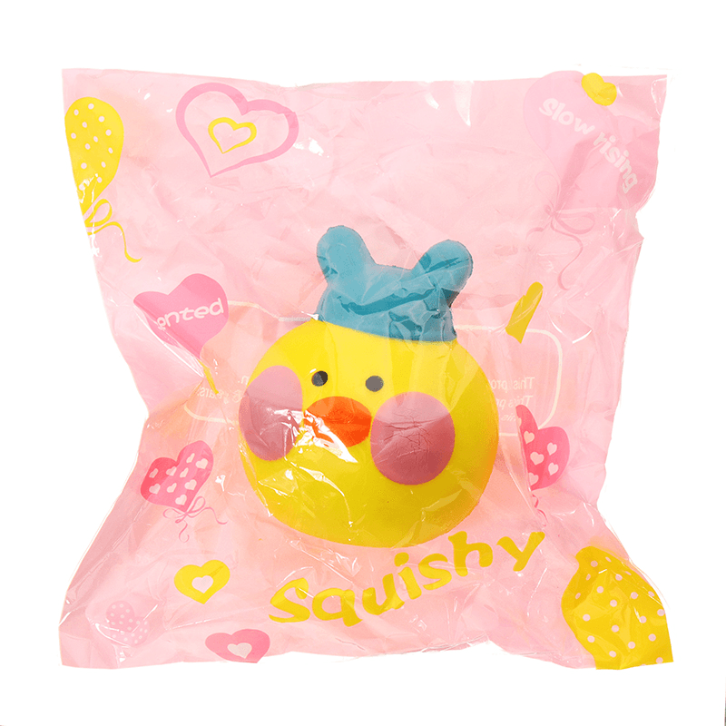 Yellow Duck Squishy 10*8.5*9Cm Slow Rising with Packaging Collection Gift Soft Toy - Trendha