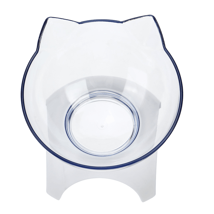 Cat Pet Bowl Elevated 15° Tilt Food Bowls Tilt Mouth Cervical Spine Protection Bowl - Trendha