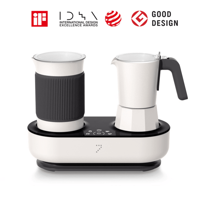 Seven & Me Smart Coffee Machine with Auto Milk Frother One-Click Control Coffee Maker Make Coffee Espresso in 3 Mins - Trendha