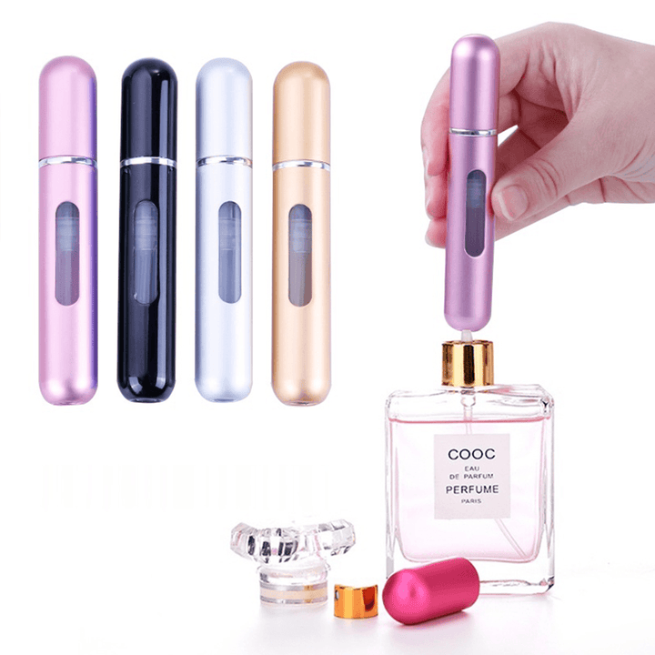 Portable 5 Ml/8 Ml Travel Mini Container Aluminum Refillable Bottles Perfume Spray Empty Cosmetic Containers Perfume Bottle - Trendha