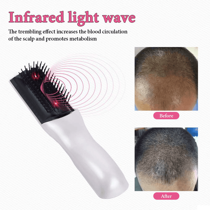 Infrared Laser Hair Growth Comb Hair Care Styling Hair Loss Growth Treatment Infrared Device Massager Brush Anti-Hair Loss - Trendha