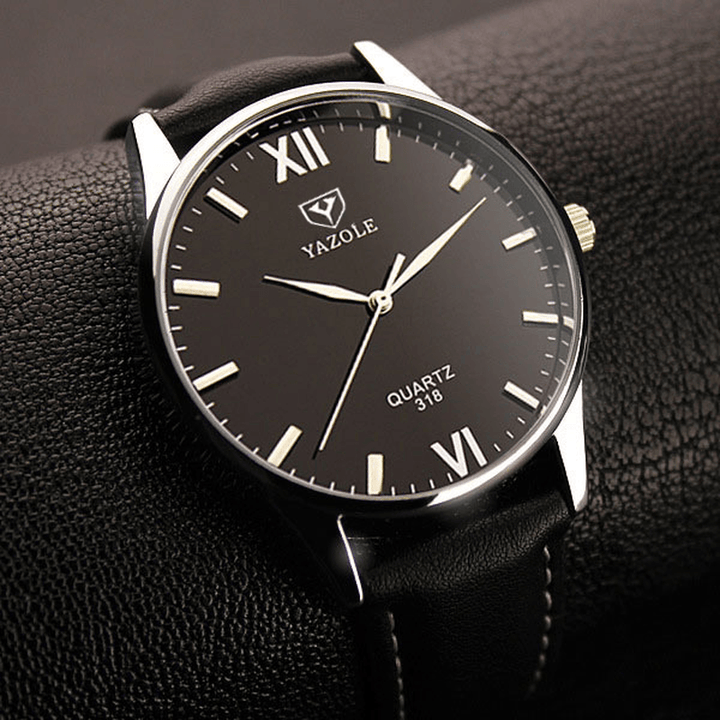 YAZOLE 318 Men Watch Luminous Display Casual Style Clock Quartz Watches - Trendha