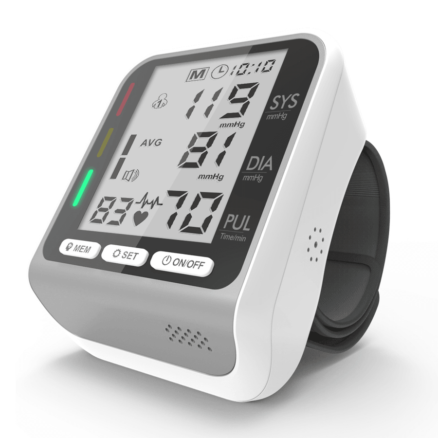 Boxym JZ-253A Wrist Blood Pressure Monitor Pulse Heart Beat Rate Monitoring Device Equipment Tonometer BP Mini Sphygmomanometer - Trendha