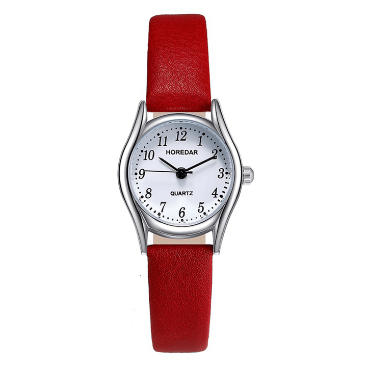 HOREDAR 3079 Retro Style Women Wrist Watch Small Dial Leather Strap Quartz Watches - Trendha