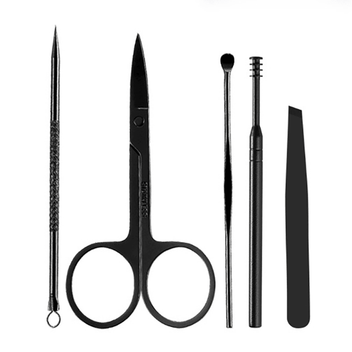 15Pcs Nail Clipper Set Nipper Cutter Scissors Tweezers Kit Stainless Steel Manicure Set - Trendha