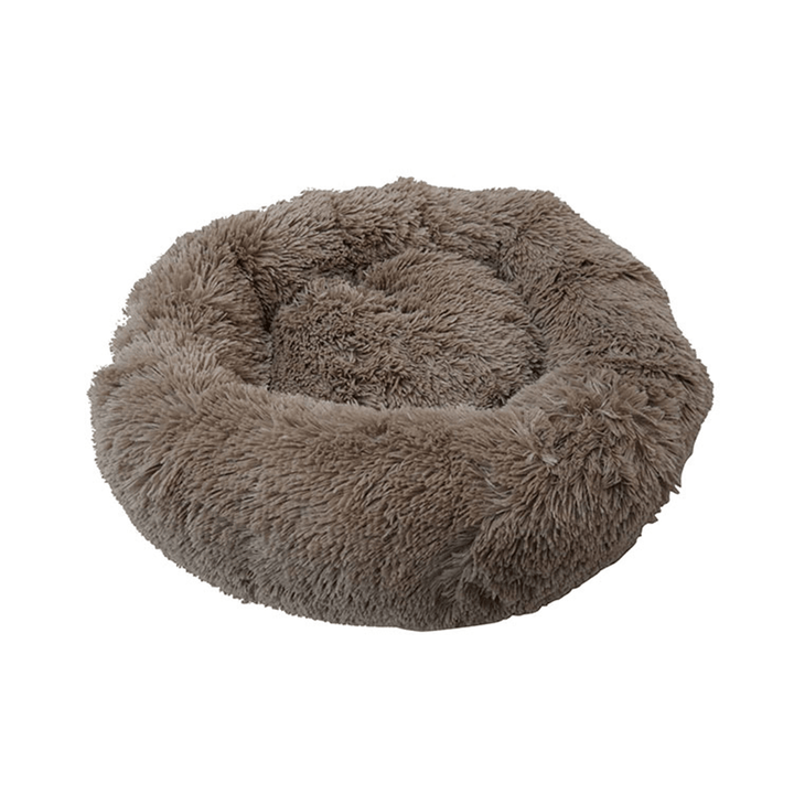 4 Size Dog Cat round Bed Sleeping Bed Plush Pet Bed Kennel Sleeping Cushion Puppy - Trendha