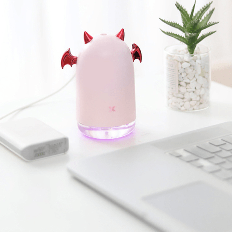 USB Humidifier Cool Mist Air Humidifying Device Mini Water Sprayer for Desktop Office Low Noice - Trendha