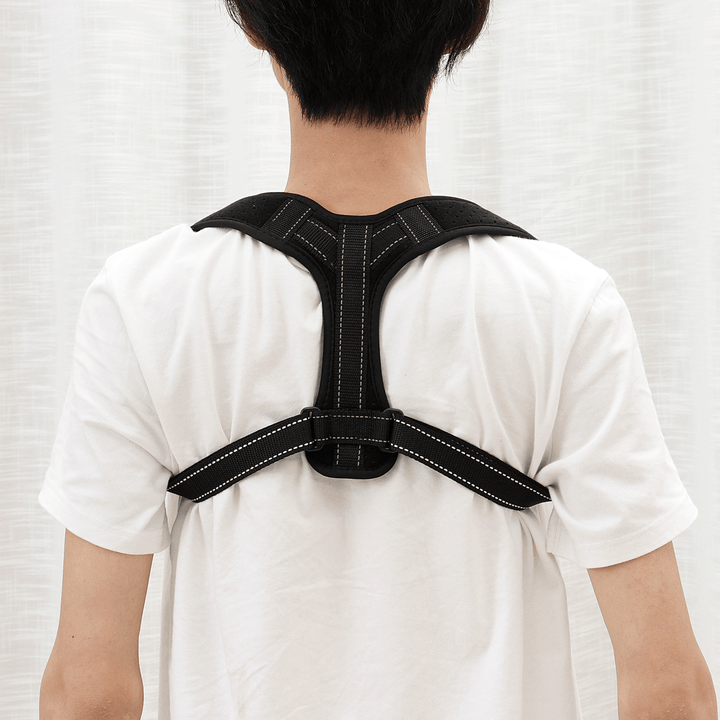 S/M/L Adjustable Back Shoulder Support Brace Belt Therapy Posture Corrector - Trendha