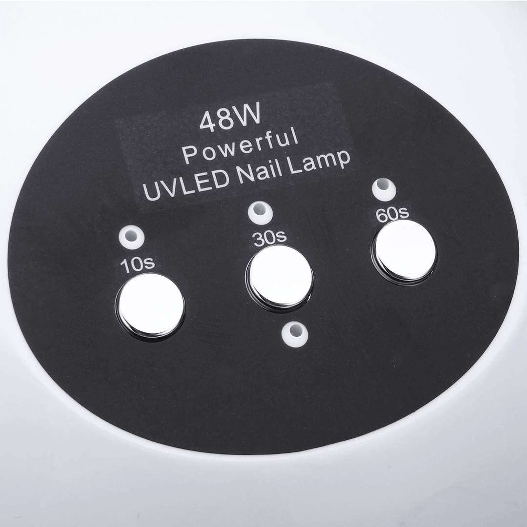 48W Nail Dryer Machine UV LED Lamp Manicure Tool Salon Time Setting 100-220V - Trendha