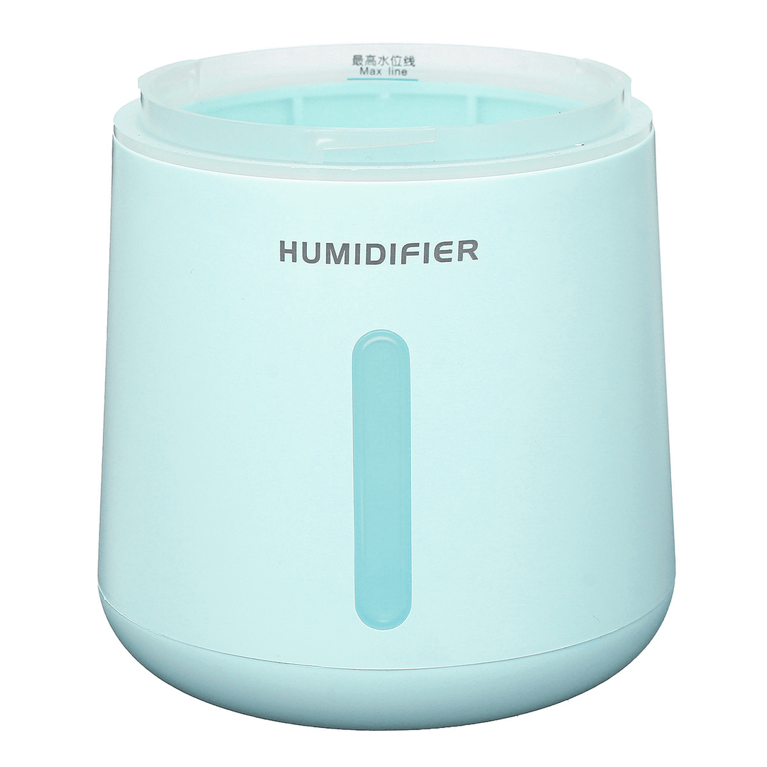 4 in 1 330ML Ultrasonic Air Humidifier USB Fan LED Light - Trendha