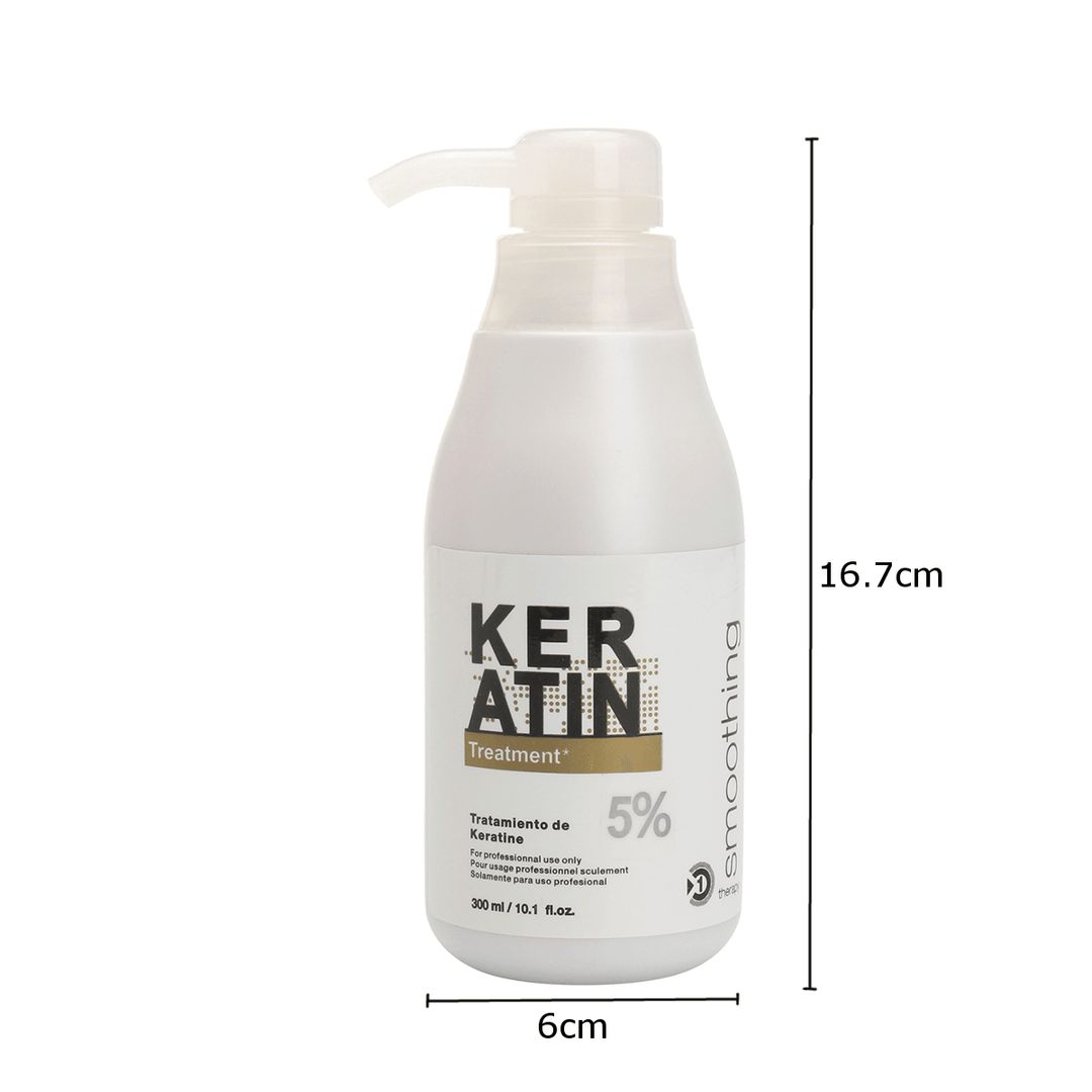 Pure Brazilian Keratin Straightening 5% Hair Conditioner Care Repair Healing Hair 300Ml Hair Care Smoothing - Trendha