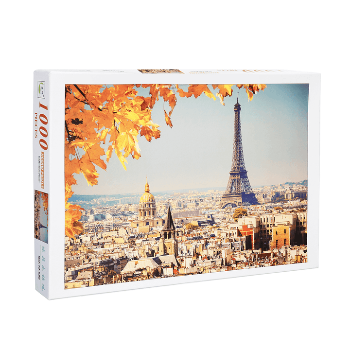 1000 Pieces Eiffel Tower Jigsaw Puzzle Toy DIY Assembly Paper Puzzle Building Landscape Toy - Trendha