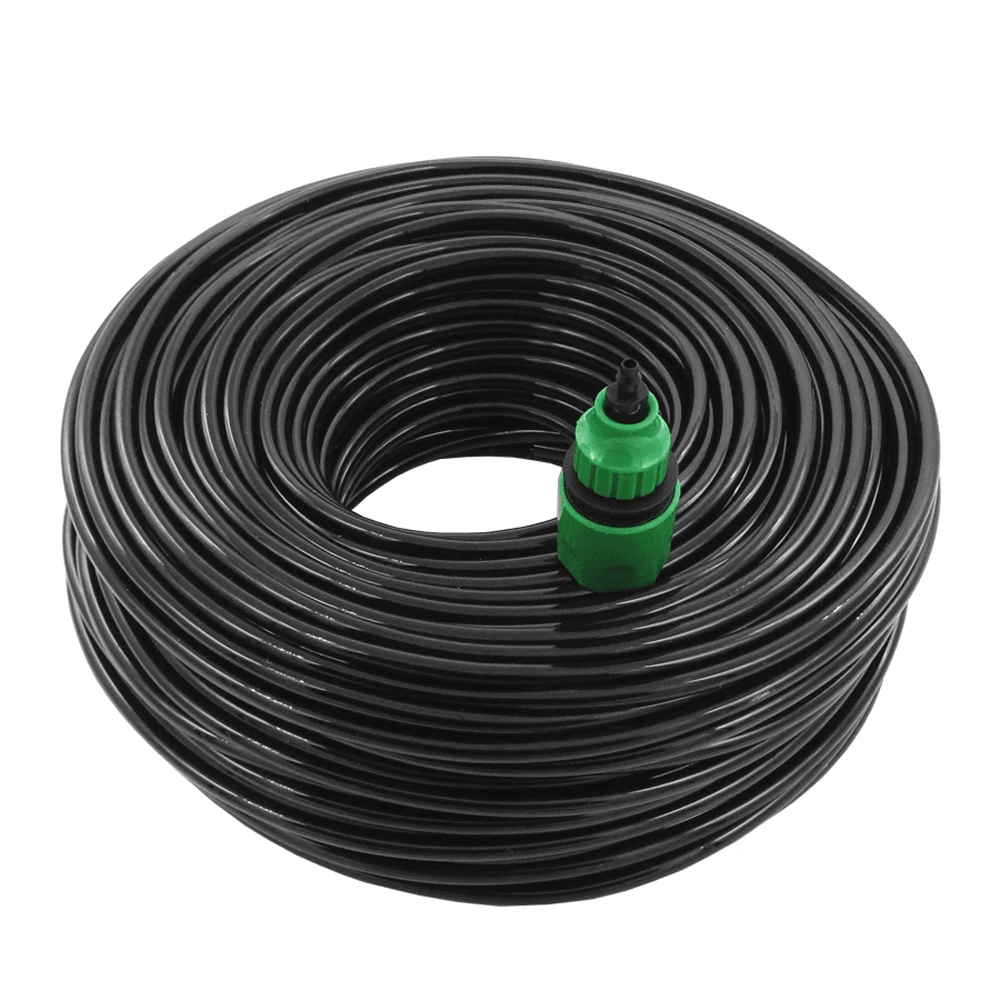 10/20/25/40 Meter 4/7Mm Garden Water Hose Micro Drip Misting Irrigation Tubing Pipe PVC Hose with Quick Connector - Trendha