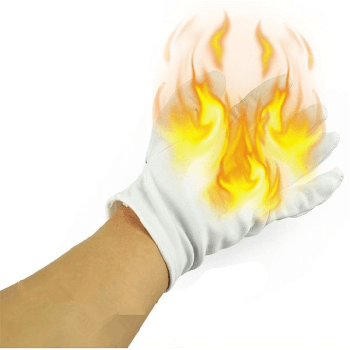 4Pcs Magic Props Palm Fire Gloves Trick Funny Toys with Random Free Gift - Trendha