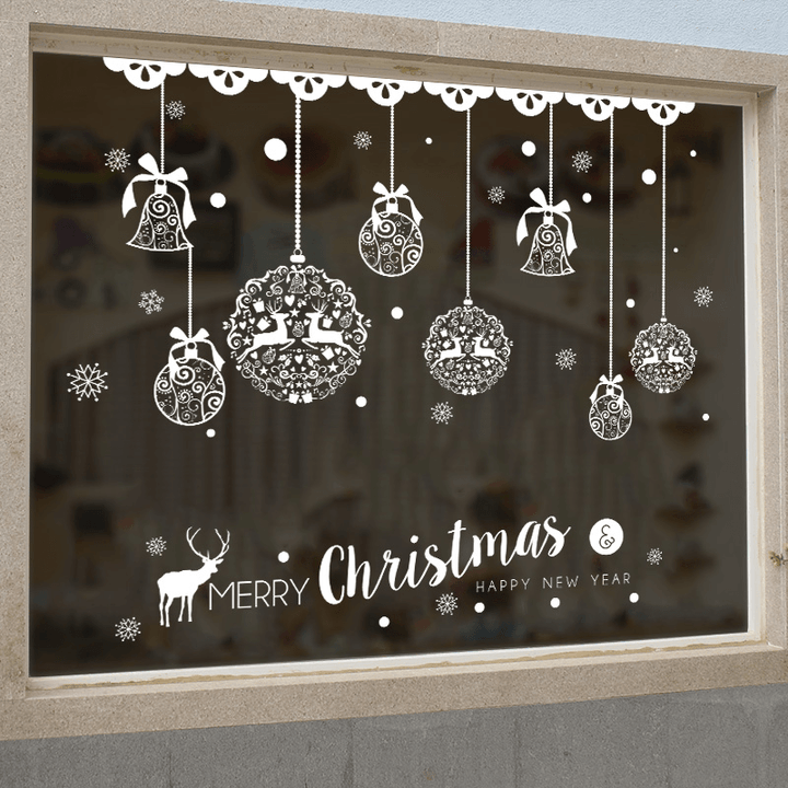Miico XH7243 Christmas Sticker Home Decoration Sticker Window and Wall Sticker Shop Decorative Stickers - Trendha