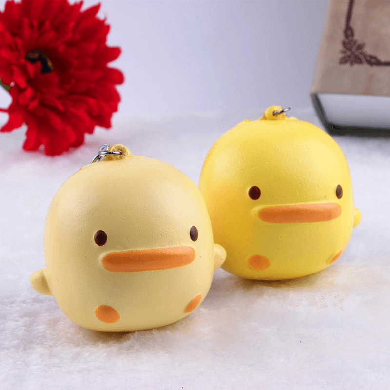 Squishy Yellow Duck Soft Cute Kawaii Phone Bag Strap Toy Gift 7*6.5*4Cm - Trendha