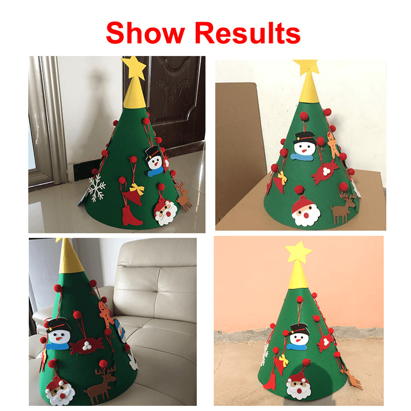 Christmas Hat Decoration Tree Handmade DIY Three-Dimensional Christmas Gift - Trendha