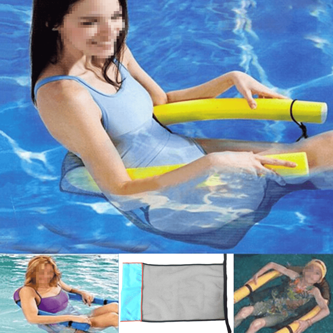 Pool Noodle Chair Net Swimming Bed Seat Floating Chair Net Portable Net Bag for Floating Pool Chairs DIY Accessories - Trendha