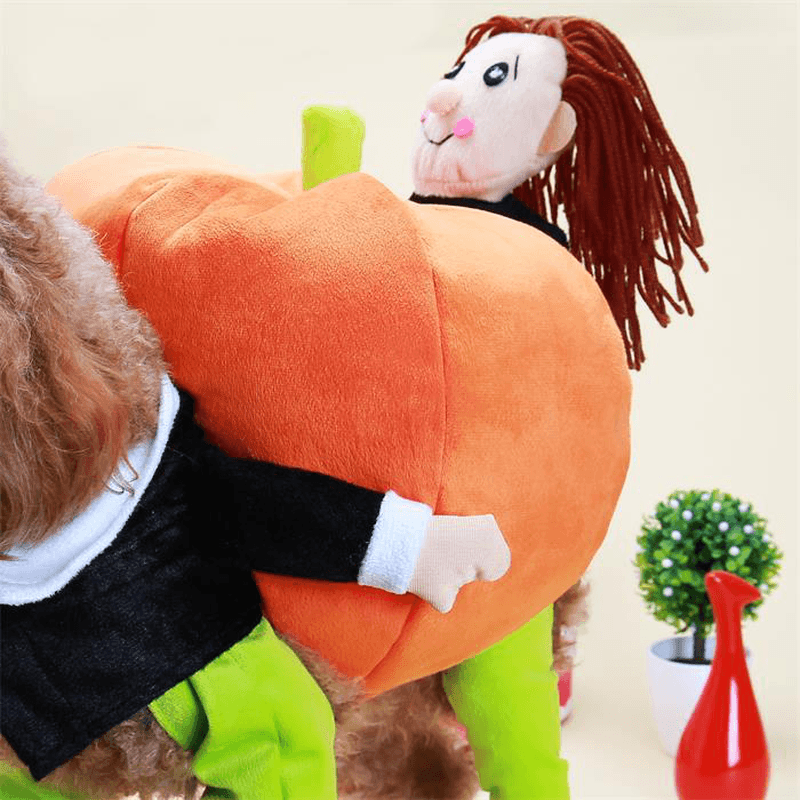 Funny Pet Dog Pumpkin Moveing Suits Pet Party Festival Apparel Clothing Costume Winter Clothes - Trendha
