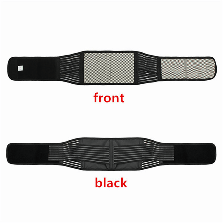 Tourmaline Magnetic Therapy Lower Back Waist Support Belt Self Heating Backache Pain Relief - Trendha