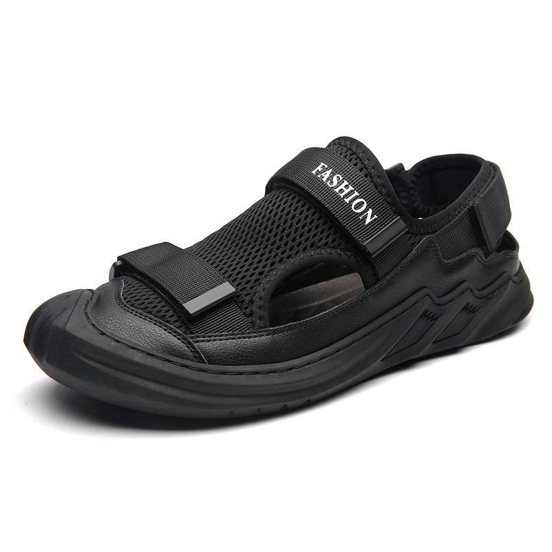 Men's Outdoor Breathable Mesh Sandals with Non-Slip Sole for Comfort and Safety - Trendha