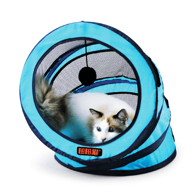 Foldable Storage Spiral Pet Cat Tunnel Toys Breathable Pet Cats Training Toy Funny Cat Tunnel House Toys - Trendha