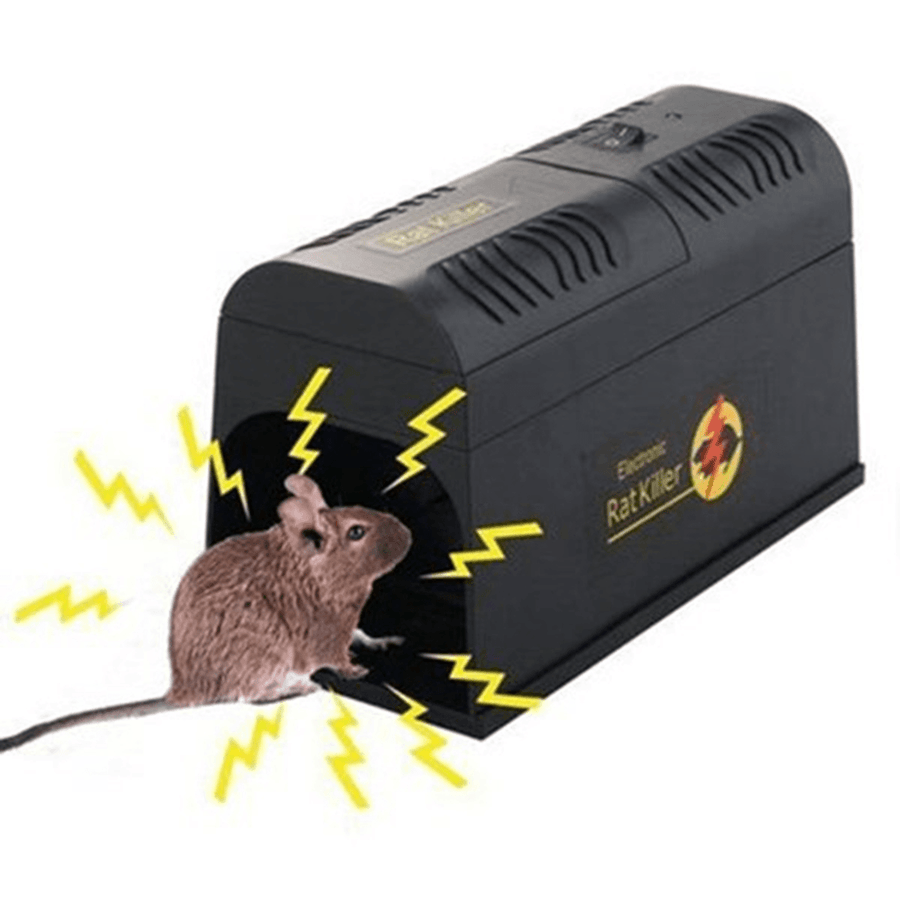 Electronic Rat and Rodent Trap Powfully Kill and Eliminate Rats Mice or Other Similar Rodents Efficiently and Safely - Trendha