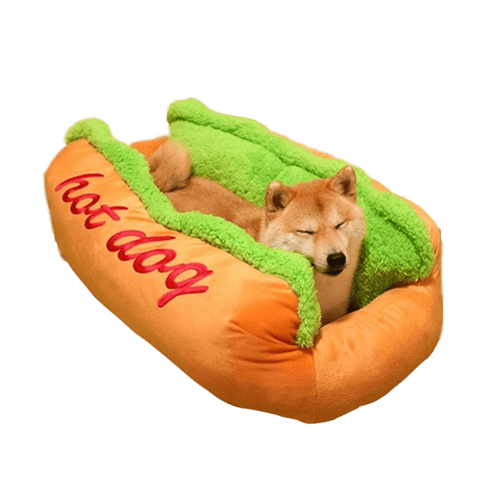 Hot Dog Shape Pet Mattress Puppy Cat Soft and Dirty Pet Bed S Lsize - Trendha
