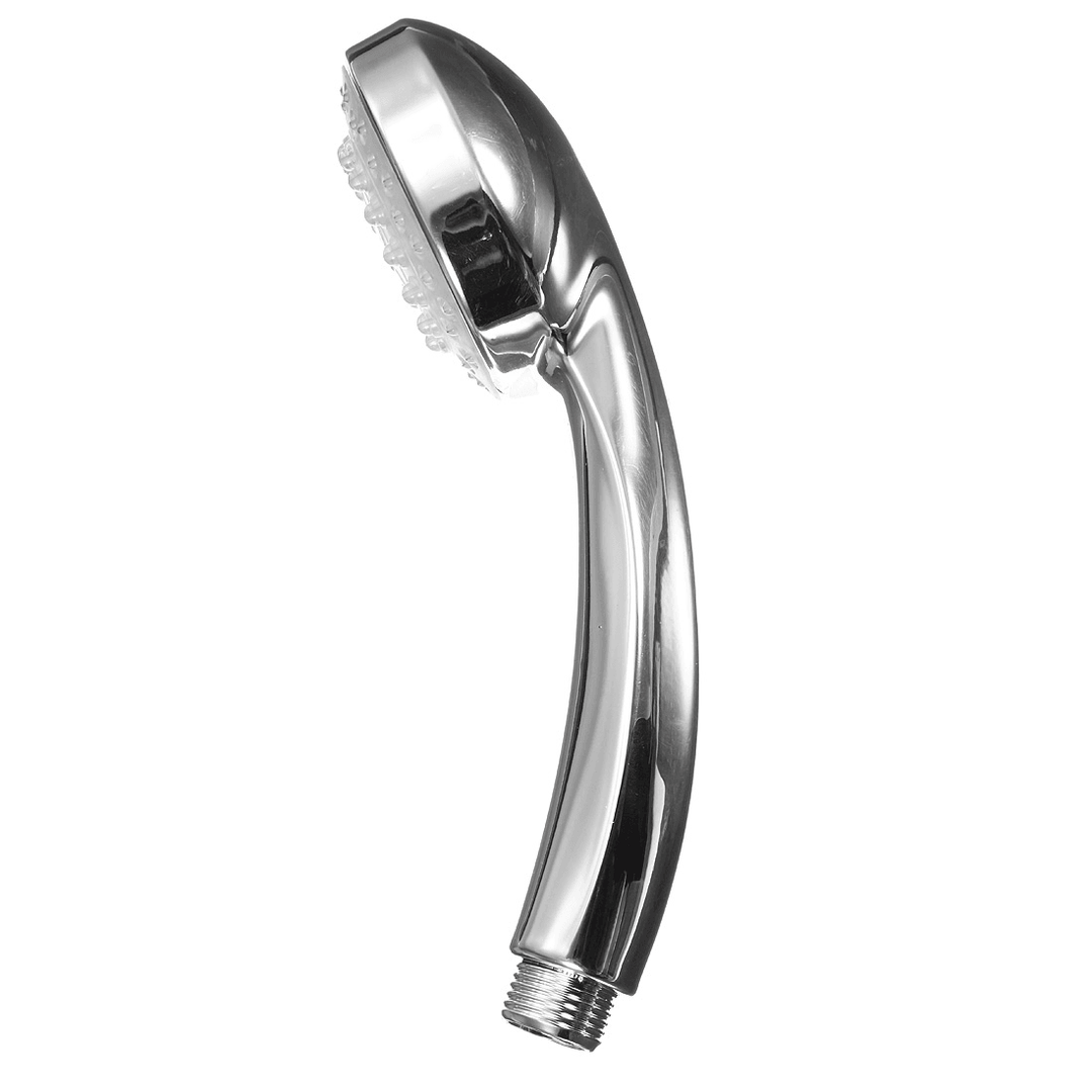 Chrome Bathroom Handheld ABS LED Shower Head 7 Color Changing Water Glow Light - Trendha
