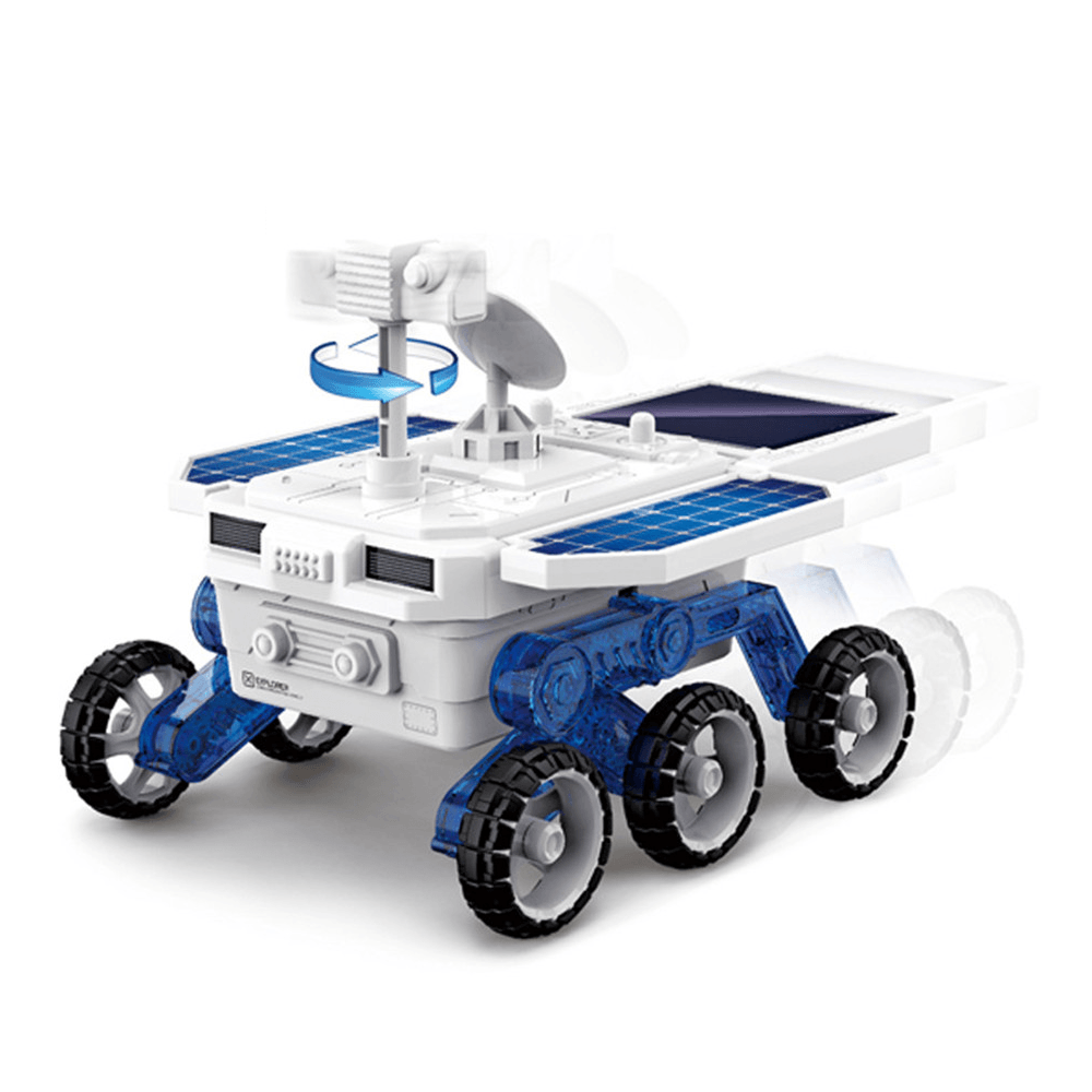 DIY Solar Planet Rover STEM Assembly Four-Wheel Drive Electric Science and Educational Model Toys - Trendha