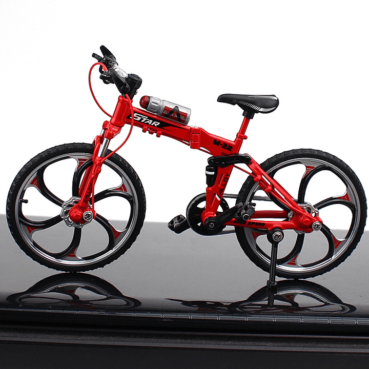 1:10 Mini Bike Model Openable Folding Mountain Bicycle Bend Racing Alloy Model Toys - Trendha