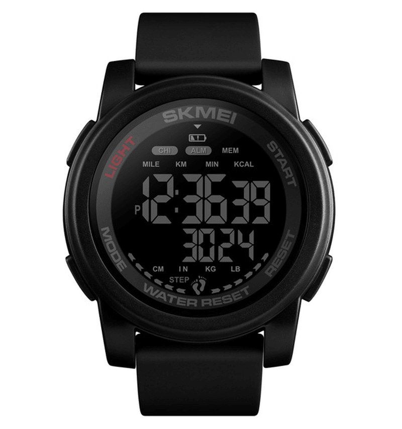 SKMEI 1469 Calorie Pedometer Countdown Waterproof Luminous Sports Digital Watch Men Watch - Trendha