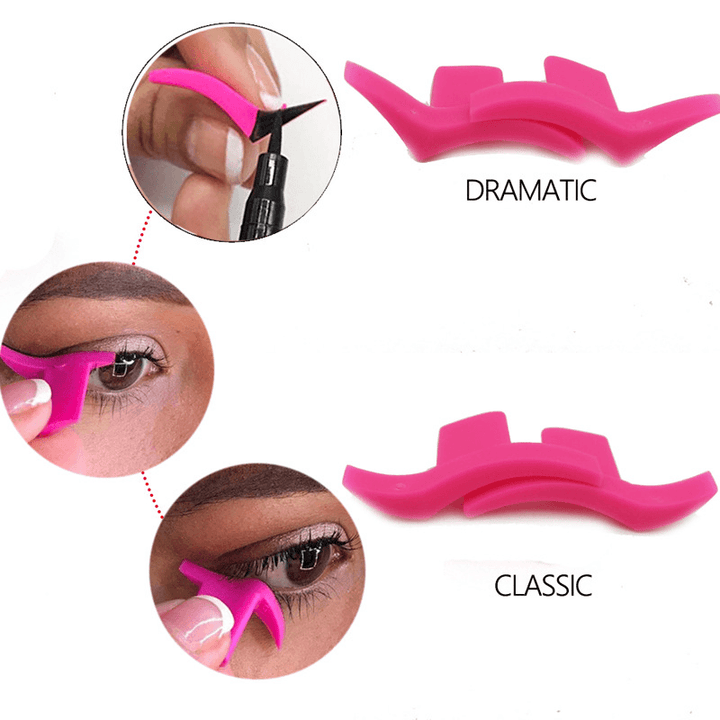 Eyeliner Template Stamp Mold Liquid Eye Liner Eyelash Stamp Cosmetic Tool - Trendha