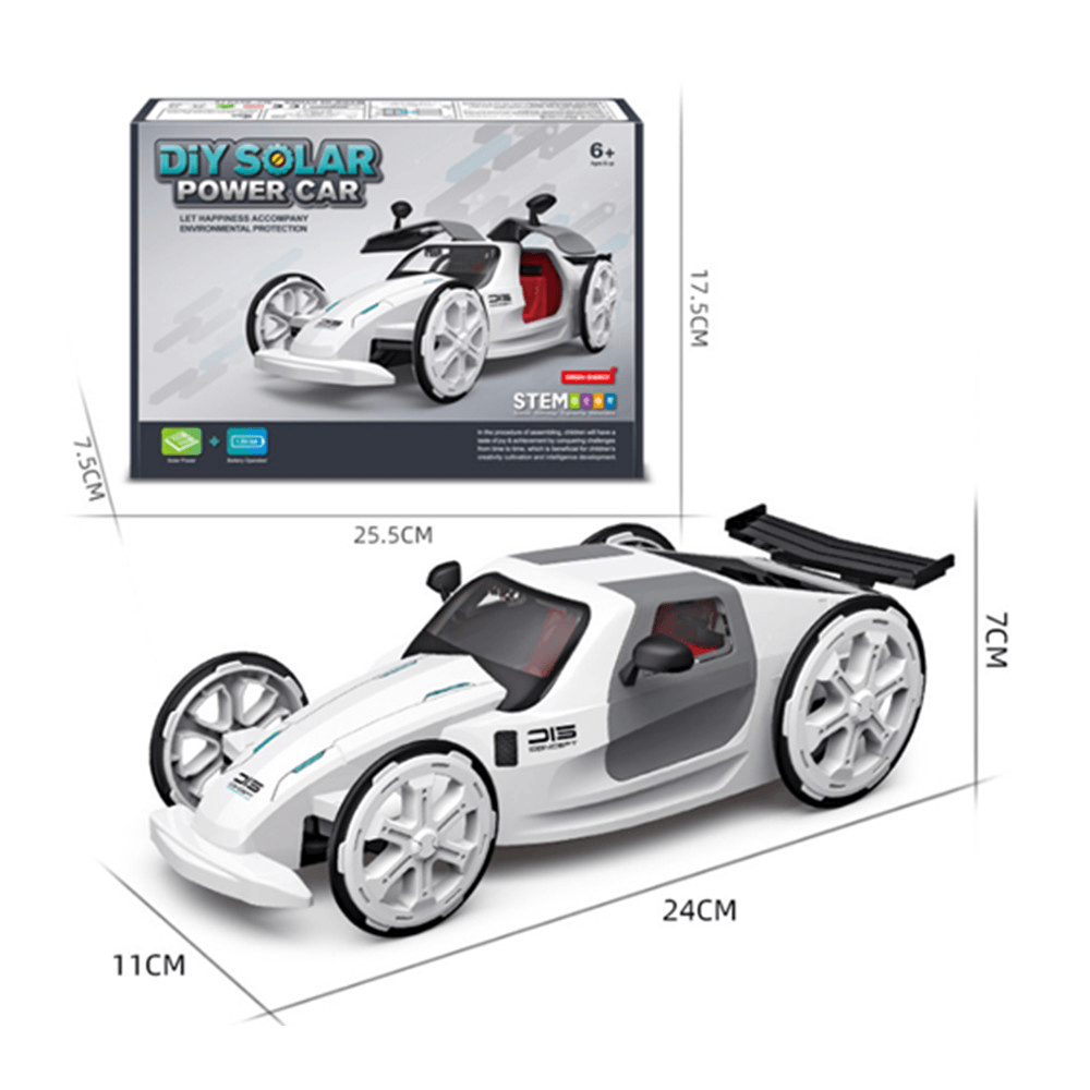 DIY Solar Power Car Electric Four-Wheel Drive Model Educational Toys for Children - Trendha