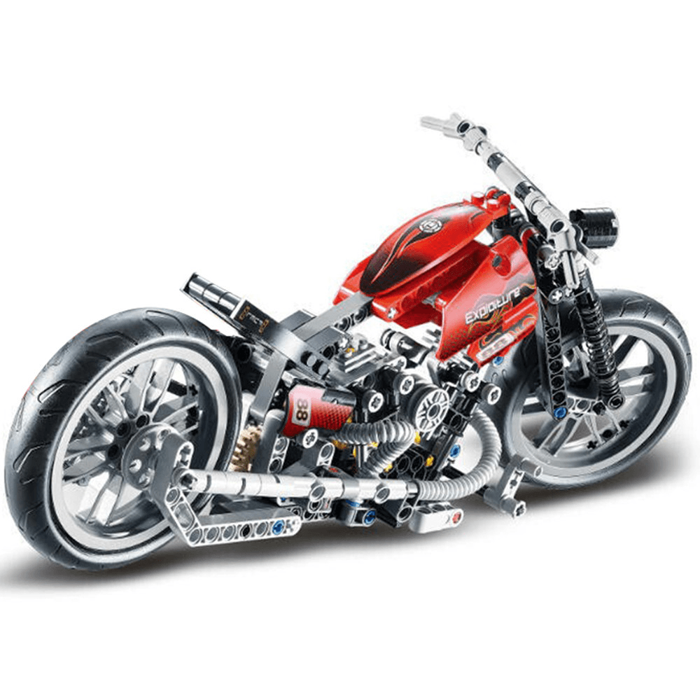 Decool 3354 Exploiture Speed Racing Motorcycle with Box Building Blocks Toys Model 374Pcs Bricks - Trendha