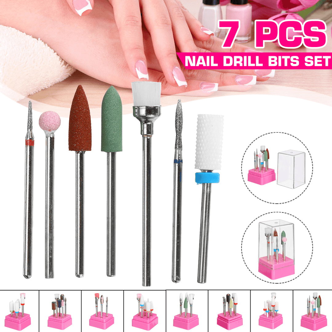 7Pcs Nail Polishing Set Nail Drill Machine - Trendha