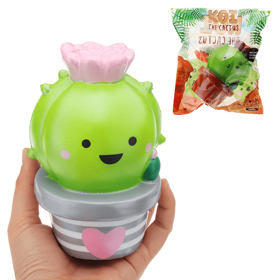 Momocuppy Cactus Flower Pot Squishy 18Cm Slow Rising with Packaging Collection Gift Soft Toy - Trendha