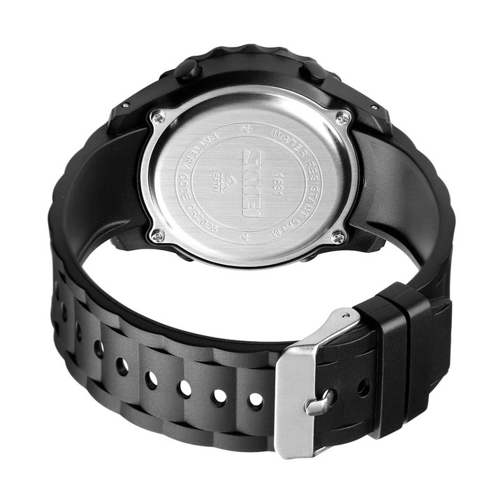 SKMEI 1631 Sport Men Watch Date Week Luminous Display Stopwatch Countdown Waterproof Outdoor Digital Watch - Trendha