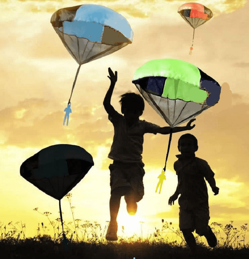 Parachute Toy Throw and Drop Outdoor Fun Toy Outdoor Sports Toys Random Color with Soldier Doll - Trendha