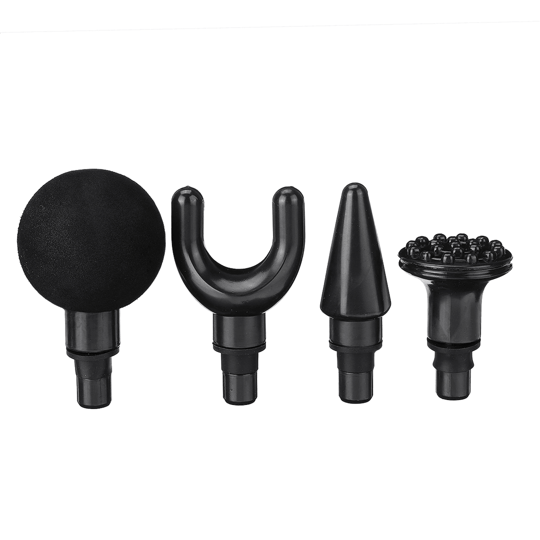 32 Gears Percussion Massager Guns Muscle Pain Relief Massage Therapy Deep Tissue Relaxing Device W/ 4Pcs Heads - Trendha