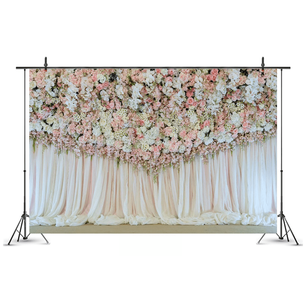 5X3Ft 7X5Ft 4 Types Wedding Theme Flower Photography Backdrop Background Studio Prop - Trendha