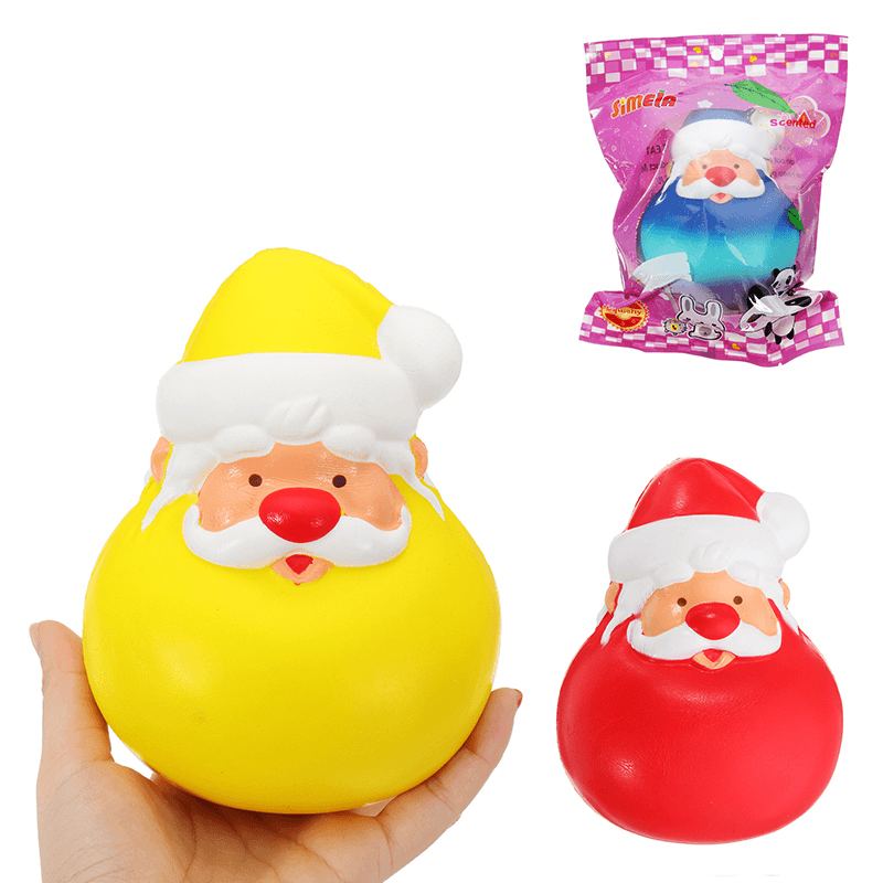 Simela Squishy Father Christmas Tumbler 13Cm Slow Rising Collection Gift Decor Soft Squeeze Toy - Trendha