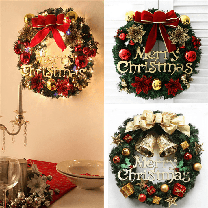 Christmas Holiday Wreath Door Ornament Garland Decoration Christmas Bell - Trendha