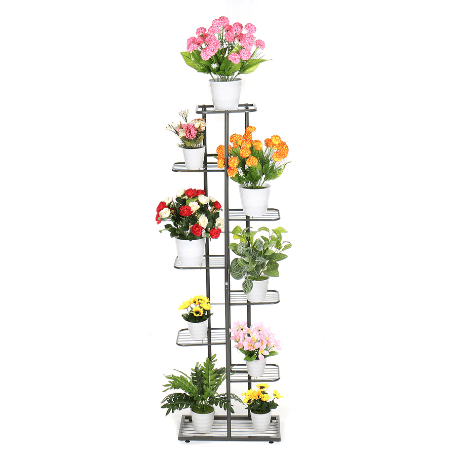 Multi-Layer Metal Plant Stand Flower Pot Organizer Shelf Decorations Display Rack Holder Bookshelf for Indoor Outdoor Patio Garden Corner Balcony - Trendha