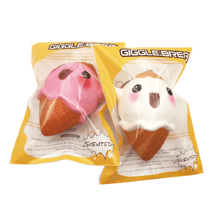Giggle Bread Squishy Ice Cream 12Cm Slow Rising with Packaging Collection Gift Decor Soft - Trendha