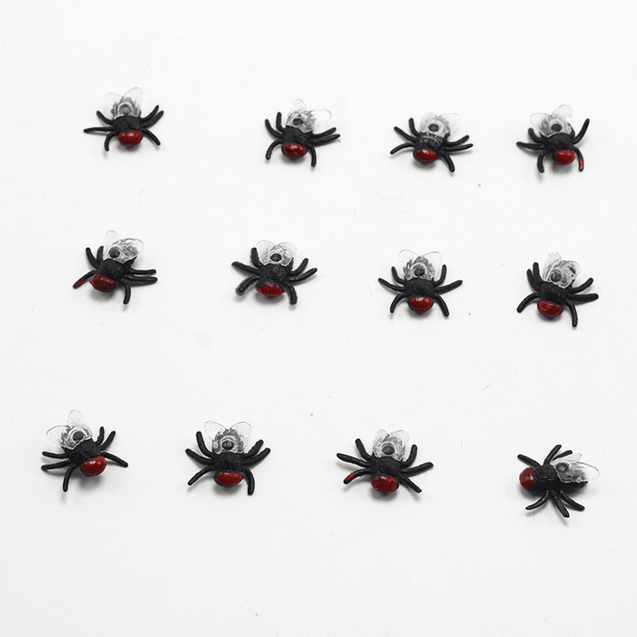 10Pcs Jokes Fly Funny Toys Gags Practical Plastic Bugs Halloween Party Props Simulated Flying - Trendha