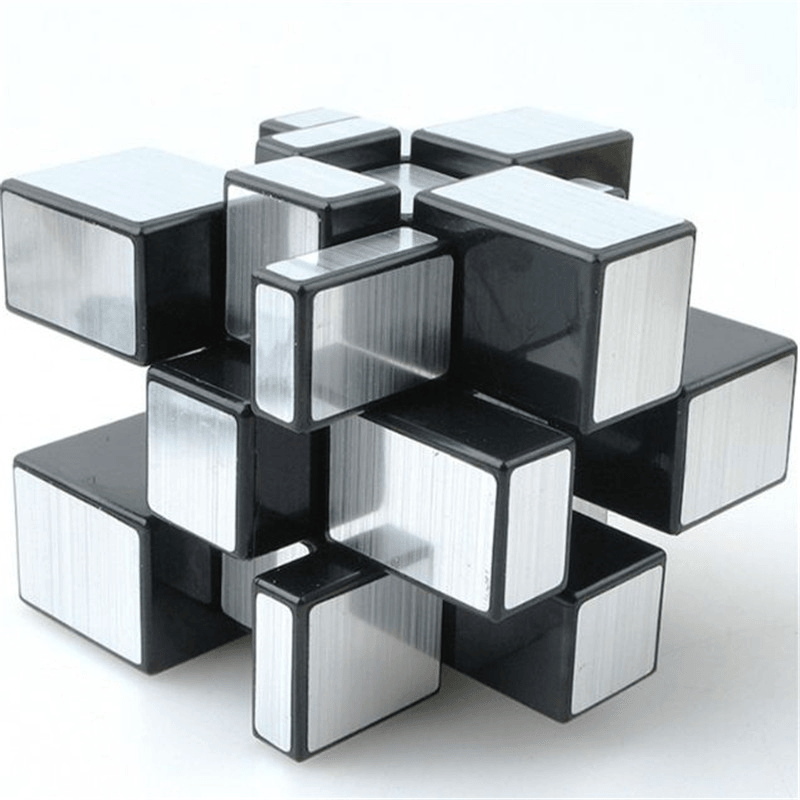 3X3X3 57Mm Wire Drawing Style Mirror Magic Cube Challenge Gifts Cubes Educational Toy - Trendha