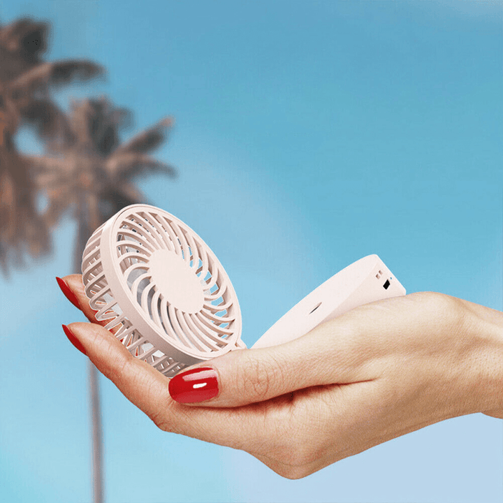 Mini Portable Cooling Fan USB Rechargeable Folding Humidifier Fan Water Sprayer Fan for Home Office - Trendha