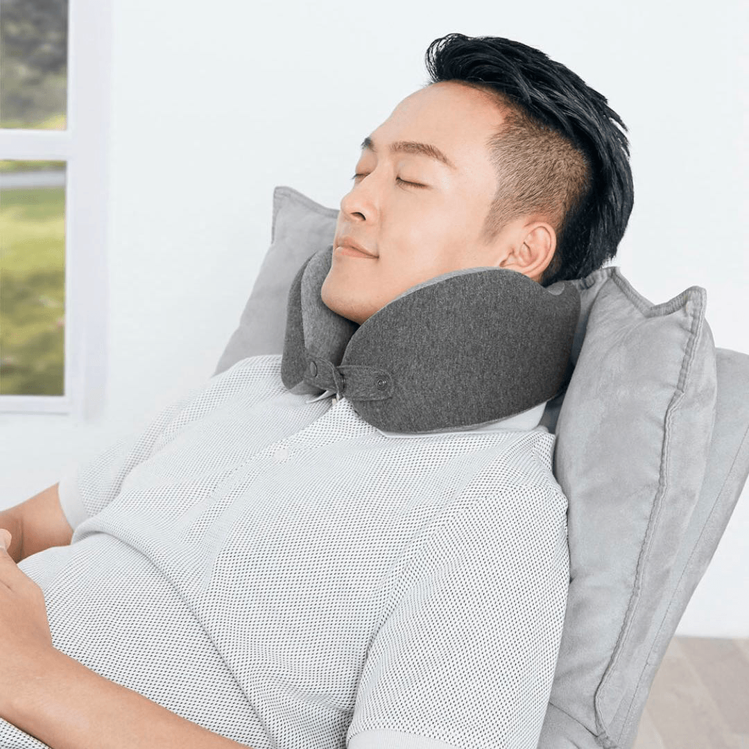 LERAVAN Slow Rebound Memory Cotton U Shaped Neck Pillow 3D Support Portable Breathable Wave Soft Pillow Home Ofiice Travel from You Pin - Trendha