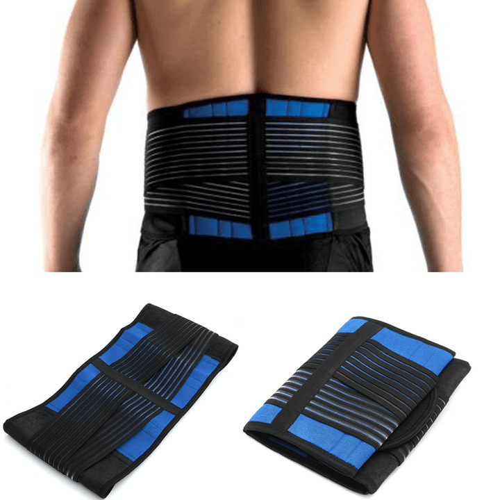 Neoprene Lower Back Support Compression Brace Pull Lumbar Disc Herniation Pain Relief Belt - Trendha